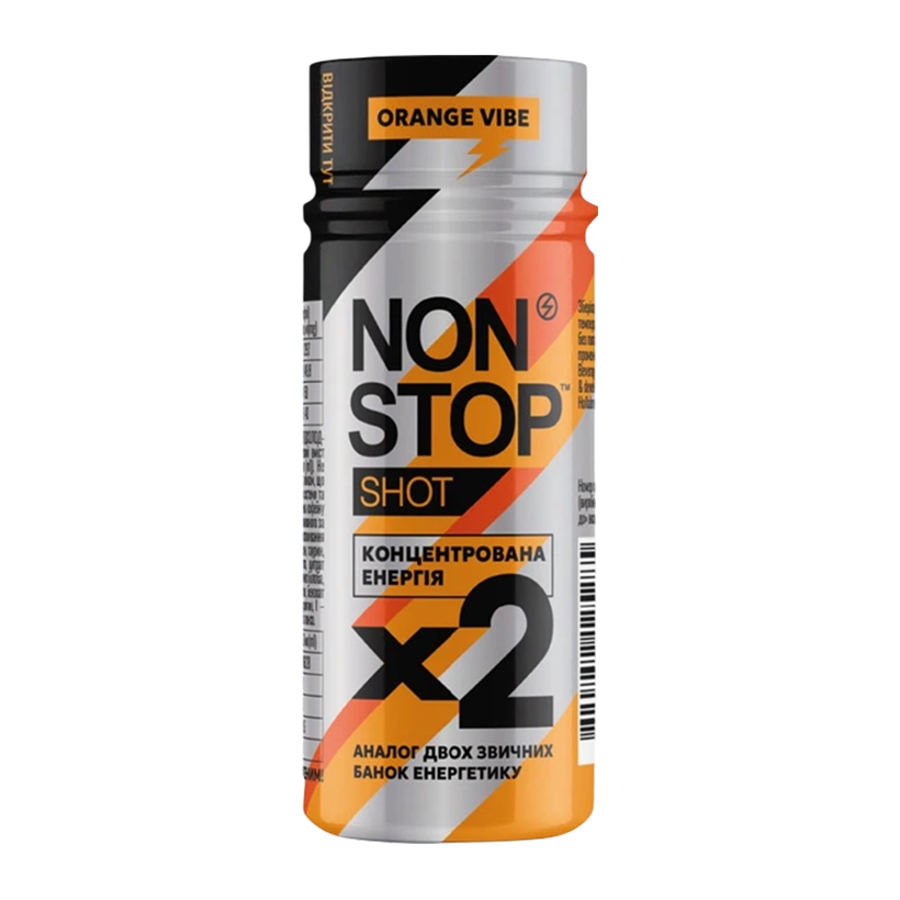 Напиток Энергетический Non Stop Shot Orange Vibe 60ml - Retromagaz