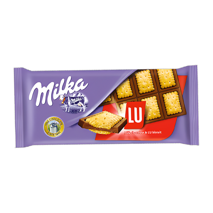 Шоколад Milka x Lu с Печеньем 87g - Retromagaz