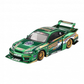 Машинка Premium MINI GT Nissan S15 SILVIA LB-Super Silhouette LBWK 2024 Fausto Racing 1:64 MGT00858-CH Green - Retromagaz