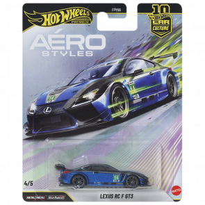Машинка Premium Hot Wheels Lexus RC F GT3 Aerostyles 1:64 JKF35 Blue - Retromagaz