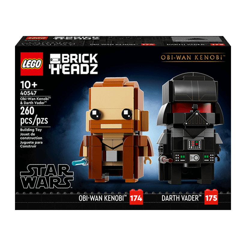Конструктор Lego Star Wars Обі-Ван Кенобі і Дарт Вейдер BrickHeadz 40547 Новий - Retromagaz