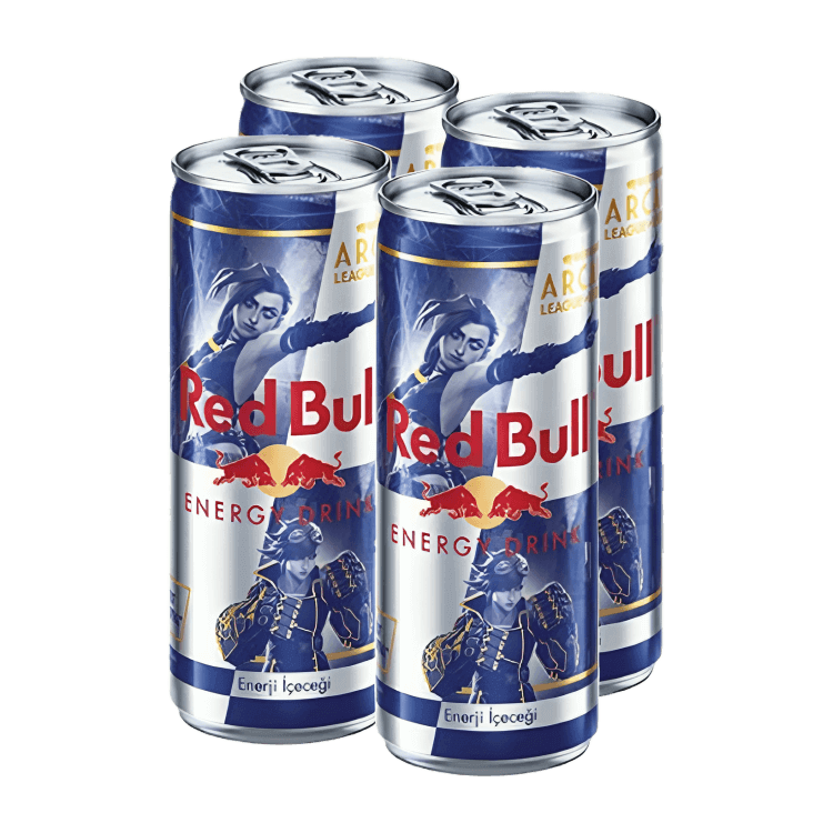 Набір Напій Енергетичний 4шт Red Bull Original Arcane League of Legends Limited Edition 250ml - Retromagaz