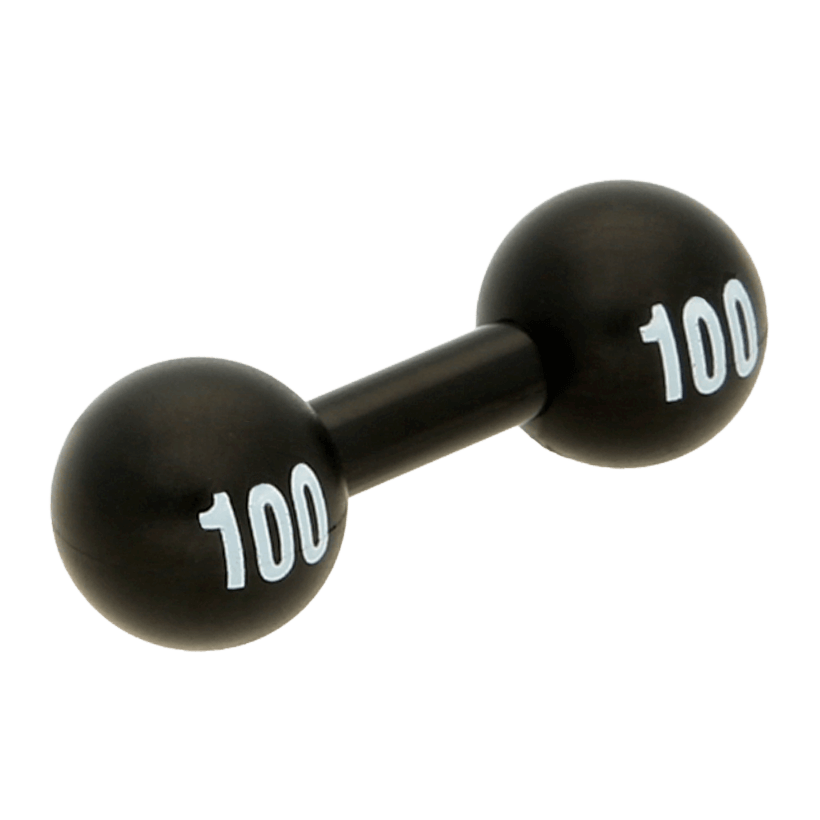 Спорт Lego Barbell with White '100' Pattern 29596pb01 6183743 Black Б/У - Retromagaz