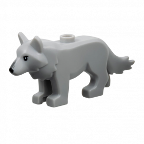 Фигурка Lego Земля Wolf with Stud on Back Animals 6649pb01 6510720 Light Bluish Grey Б/У - Retromagaz