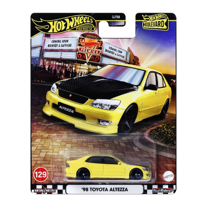 Машинка Premium Hot Wheels '98 Toyota Altezza Boulevard 1:64 JBL23 Yellow - Retromagaz