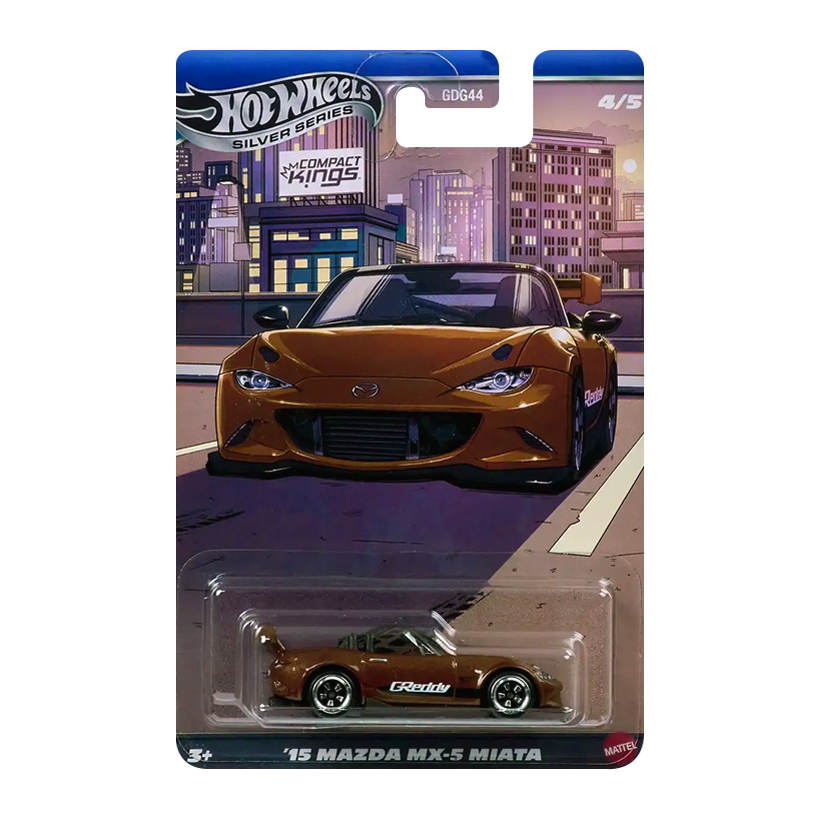 Тематична Машинка Hot Wheels 15 Mazda MX-5 Miata Compact Kings 1:64 JKX56 Orange - Retromagaz