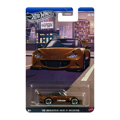 Тематична Машинка Hot Wheels 15 Mazda MX-5 Miata Compact Kings 1:64 JKX56 Orange - Retromagaz