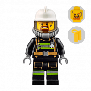 Lego Фигурка City Fire 4 Пожарный cty0626 1 Ориг Б\У H