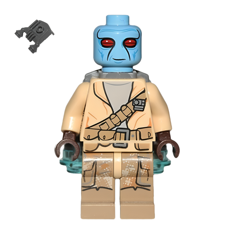 Фігурка Lego Повстанець Duros Alliance Fighter Jet Pack Star Wars sw0689 75133 Б/У - Retromagaz