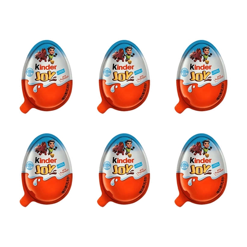 Набор Шоколадное Яйцо 6шт Kinder Joy For Boys 20g - Retromagaz