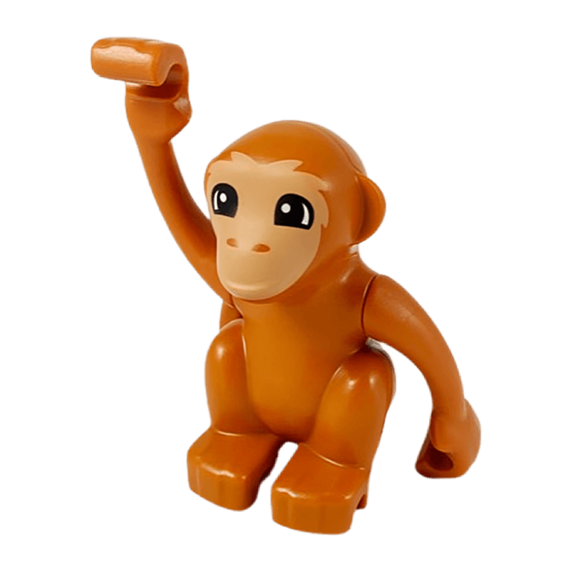 Фигурка Lego Animals Monkey Curled Tail Duplo bb0953c01pb01 60363c01pb03 Б/У - Retromagaz