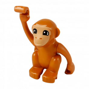 Фигурка Lego Animals Monkey Curled Tail Duplo bb0953c01pb01 60363c01pb03 Dark Orange Б/У