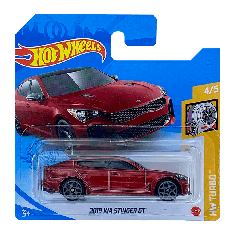 Машинка Базовая Hot Wheels 2019 KIA Stinger GT Turbo 1:64 GRY58 Red - Retromagaz