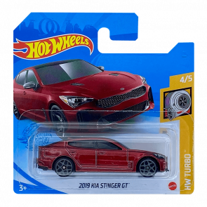 Машинка Базовая Hot Wheels 2019 KIA Stinger GT Turbo 1:64 GRY58 Red