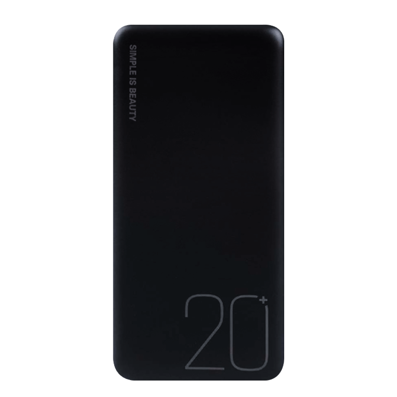 Портативный Аккумулятор Power Bank XO PR183 Black 20000 mAh 10.5 W - Retromagaz