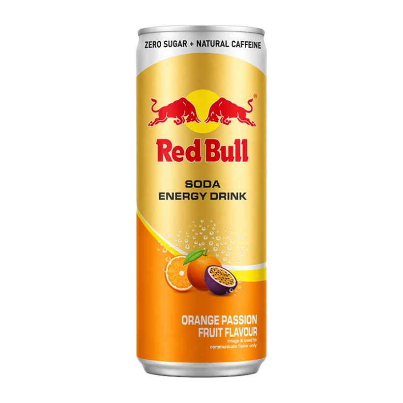 Напиток Энергетический Red Bull Orange Passion Fruit Без Сахара 250ml - Retromagaz