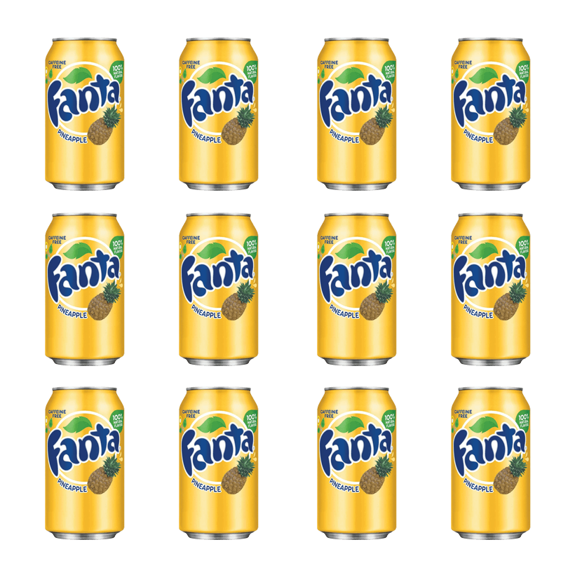 Набір Напій 12шт Fanta Pineapple 355ml - Retromagaz