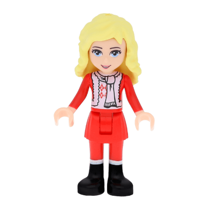 Фигурка Lego Ewa Red Skirt and Black Boots Friends Girl frnd089 Б/У - Retromagaz