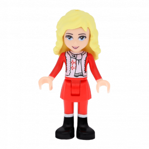 Фигурка Lego Ewa Red Skirt and Black Boots Friends Girl frnd089 Б/У