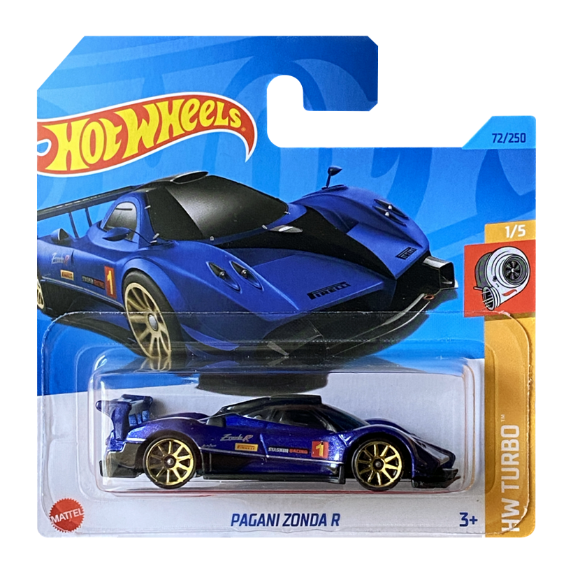 Машинка Базовая Hot Wheels Pagani Zonda R Turbo 1:64 HKK83 Dark Blue - Retromagaz