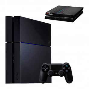 Набор Консоль Sony PlayStation 4 CUH-10-11хх 500GB Black Б/У Хороший + Наклейка TRUST PlayStation 4 GXT 747-H для PS4 Fat FAT Black Новый - Retromagaz