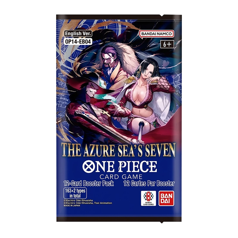 Картки Bandai Колекційна Гра One Piece Card Game OP14 The Azure Sea's Seven Booster - Retromagaz