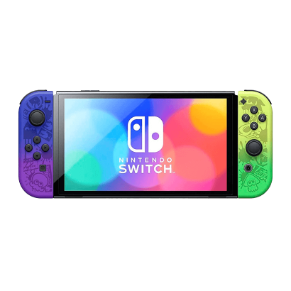 Консоль Nintendo Switch OLED Model HEG-001 Splatoon 3 Limited Edition 64GB 80003056 Green Violet Новий - Retromagaz