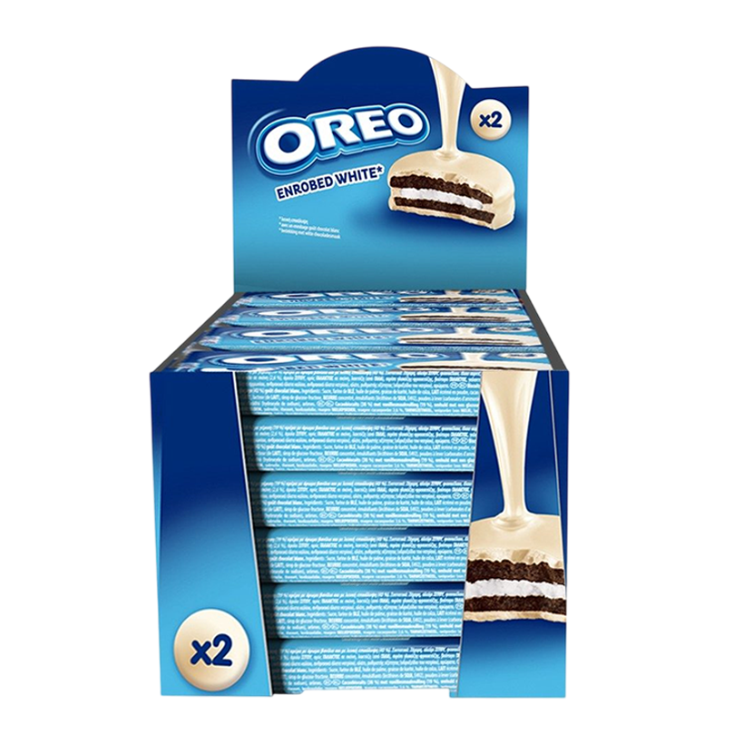 Набір Печиво 24шт Oreo Enrobed White Білий Шоколад 41g - Retromagaz