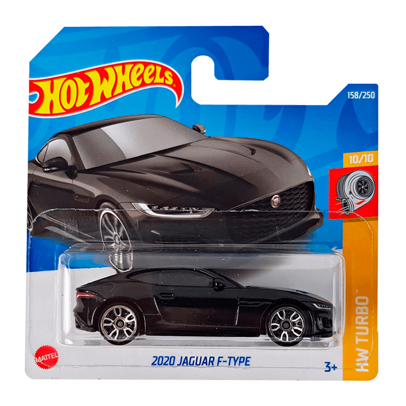 Машинка Базовая Hot Wheels 2020 Jaguar F-Type Turbo 1:64 HCT71 Black - Retromagaz