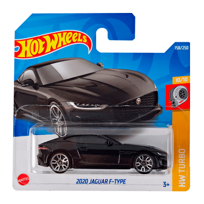 Машинка Базовая Hot Wheels 2020 Jaguar F-Type Turbo 1:64 HCT71 Black - Retromagaz