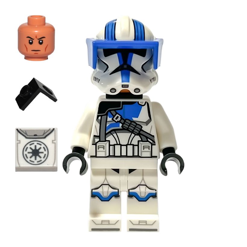 Фігурка Lego Республіка Clone Heavy Trooper 501st Legion Phase 2 Star Wars sw1247 75345 Б/У - Retromagaz