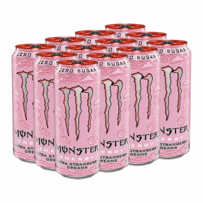 Набор Напиток Энергетический 12шт Monster Energy Ultra Strawberry Dreams Zero Sugar 500ml Набор Напиток Энергетический 12шт Monster Energy Ultra Strawberry Dreams Zero Sugar 500ml - Retromagaz