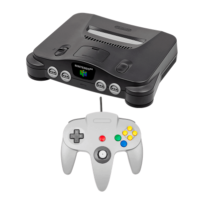 Консоль Nintendo N64 Europe Charcoal Grey Геймпад RMC Б/У Хороший - Retromagaz