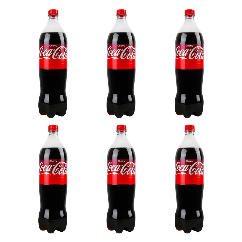 Набір Напій Coca-Cola 6шт Cherry 1.25L - Retromagaz