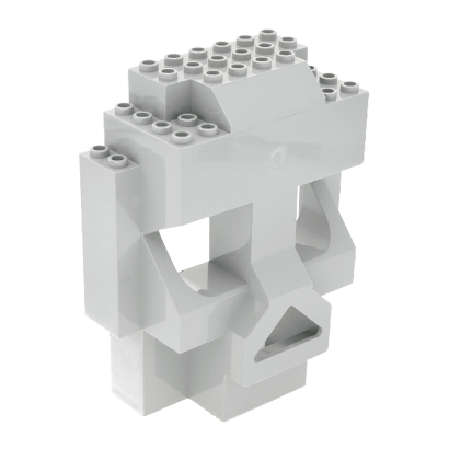 Скеля Lego Skull Панель 4 x 10 x 10 47991 4222572 Light Bluish Grey Б/У - Retromagaz