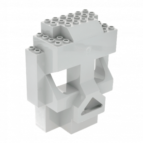 Скала Lego Skull Панель 4 x 10 x 10 47991 4222572 Light Bluish Grey Б/У - Retromagaz