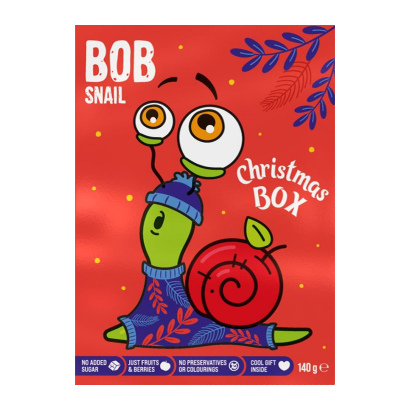 Цукерки Натуральні Bob Snail Christmas Box 140g 4820219347064 - Retromagaz