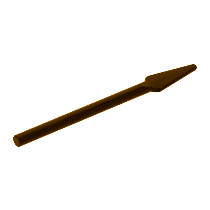 Оружие 4шт Lego Копье Pike Flat End 93789 4549898 Dark Brown Б/У - Retromagaz