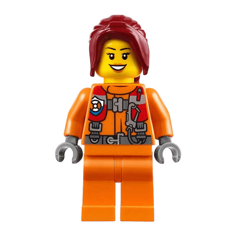 Фигурка Lego Coast Guard 973pb2856 Female Watercraft Pilot City cty0827 2 Б/У - Retromagaz