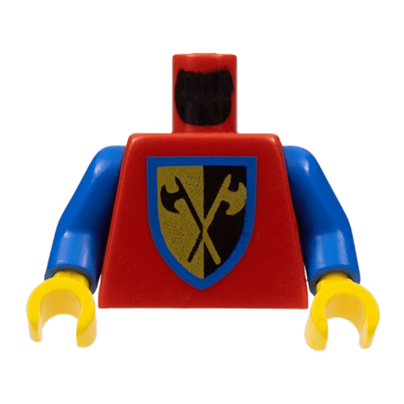 Туловище Lego Другое Castle Crusaders Crossed Axe Shield Castle 973p42c01 cas105 cas288 cas107 cas108 cas109 Red Б/У - Retromagaz