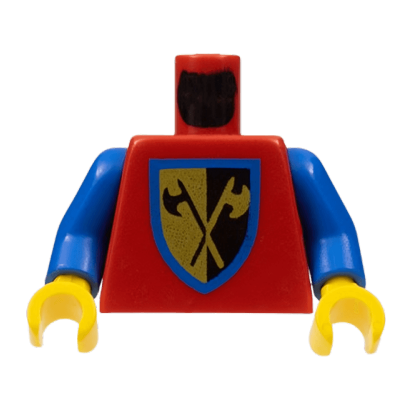 Тулуб Lego Castle Crusaders Crossed Axe Shield 973p42c01 cas105 cas288 cas107 cas108 cas109 Red Б/У - Retromagaz