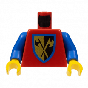 Тулуб Lego Castle Crusaders Crossed Axe Shield 973p42c01 cas105 cas288 cas107 cas108 cas109 Red Б/У - Retromagaz