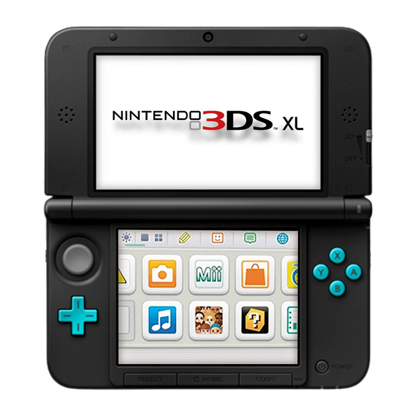 Консоль Nintendo 3DS XL Модифікована 32GB Turquoise Black + 10 Вбудованих Ігор Б/У Нормальний - Retromagaz