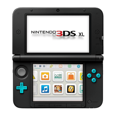 Консоль Nintendo 3DS XL Модифікована 32GB Turquoise Black + 10 Вбудованих Ігор Б/У Нормальний - Retromagaz