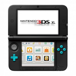 Консоль Nintendo 3DS XL Модифікована 32GB Turquoise Black + 10 Вбудованих Ігор Б/У Нормальний