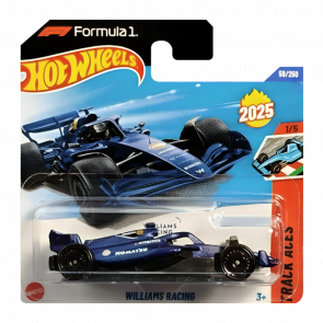 Машинка Базова Hot Wheels Formula 1 Williams Racing Track Aces 1:64 Blue - Retromagaz