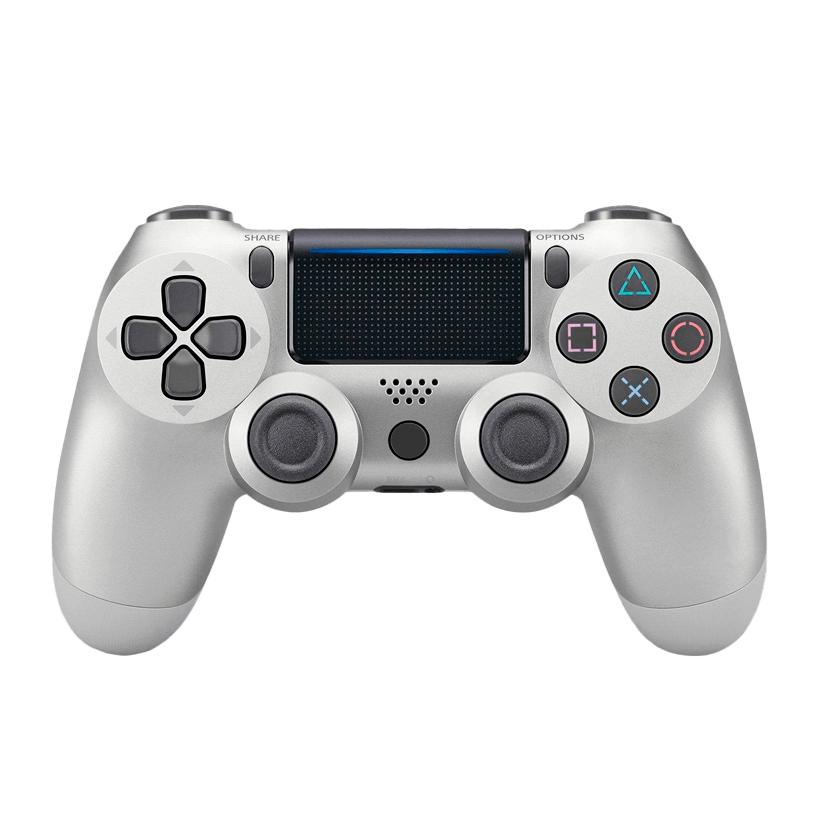 Геймпад Беспроводной RMC PlayStation 4 DoubleShock 4 Silver Б/У - Retromagaz