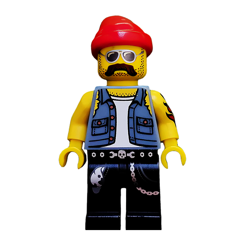 Фигурка Lego Series 10 Motorcycle Mechanic Collectible Minifigures col160 Б/У - Retromagaz