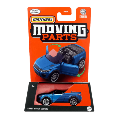 Тематична Машинка Matchbox Range Rover Evoque Moving Parts 1:64 FWD28/HVN11 Blue - Retromagaz