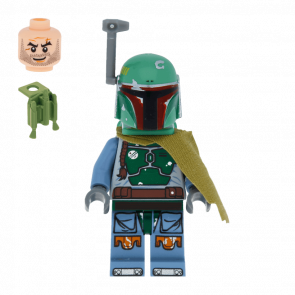 Фігурка Lego Інше Boba Fett Head Beard Stubble Star Wars sw0396 1 Б/У